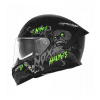 Prilba N401 ZUMBI, NOX (čierna matná, neón zelená) 2025 XL