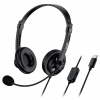 GENIUS sluchátka HS-230U, USB-C, černá 31710021403
