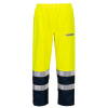 PORTWEST HI-VIS BIZFLAME RAIN FR410 / Nehorľavé reflexné nohavice - HV žltá L