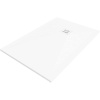 Mexen Stone+, obdĺžniková vanička z minerálneho kompozitu 120 x 90 cm, biela, biela krytka, 44109012-W