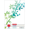 Herlitz 03 Pracovná podložka A4 GREENline 50 listov pravítko 03 motív panda, vysokoškolská podložka