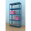 Kovový regál Futur 1800x900x450/5, modrá, 350kg/pol. (MODRÁ-DTD-surová, 350kg/pol. 8595145608461, 5výstuh!)