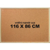 Korková tabuľa Office Products 120 x 90 cm