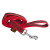Firedog Pogumované vodítko 20 mm 5 m s rúčkou červené