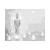 ZUTY Bodkovanie - BUDDHA S LOTUSMI Rámovanie: vypnuté plátno na rám, Rozmer: 80x100 cm