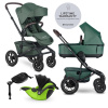 EASYWALKER - Kočík kombinovaný Jimmey 2v1 Pine Green LITE AIR + KIDDY Evoluna i-size 2 + základňa