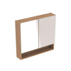 Geberit Selnova Square - Zrkadlová skrinka 850x788x175 mm, 2 dvierka, svetlý orech hickory 501.271.00.1