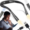 LAMPIČKA NA ČÍTANIE ŠIJACÍCH KNÍH NA KRK USB LED, 3 FARBY, PRUŽNÁ, ĽAHKÁ