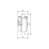 TATechnix Palivový filter Rover 25 I Šikmá zadní část (RF) - 1.116V, 1.416V, 1.616V, 1.816V