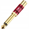 Konektor Nakamichi HQ Premium jack samec 6,3 mm mono do konektora RCA samica