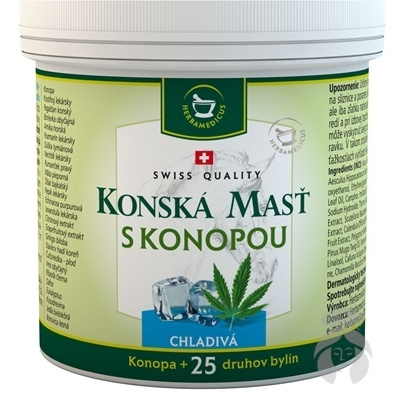 Herbamedicus konská masť s konopou chladivá 250 ml