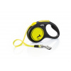 FLEXI Neon samonavíjacie vodítko S (do 15 kg) - páska 5 m