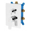 Novaservis Metalia 54 - Batéria pod omietku, na 3 spotrebiče, s telesom, chróm BOX54051RX,0