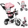 Trojkolka Ecotoys 1796 biela, čierna, ružová, šedá