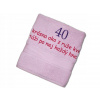Osuška k 40-tke pre ženu