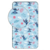 Jerry Fabrics plachta bavlna Lilo and Stitch Blue napínacia 90x200 cm