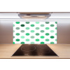 Panel do kuchyne Zelené bodky 100x50 cm