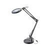 EXTOL LIGHT lampa stolní s lupou, USB napájení, černá, 2400lm, 3 barvy světla, 5x zvětšení