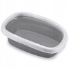 Otvorená podstielka Zolux 58 cm x 39 cm x 19 cm (Záchod pre mačky SPRINT 20 Gray Litter WC Odnímateľný rám)