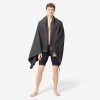 DECATHLON Uterák z mikrovlákna veľkosť XL (110 cm × 175 cm) čierny