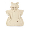 Detské mušelínové pončo lux s kapucňou Teddy, rýchloschnúci, béžové, 110/122