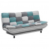 MID.YOU ROZKLADACIA POHOVKA, textil, kompozitné drevo, strieborná, tyrkysová, tmavosivá - Sedačky - 002220034405