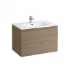 Laufen Pro S - Skrinka s umývadlom, 80x50 cm, farba svetlý dub H8619634791041