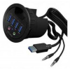 Icy box IB-HUB1403A na Biurka 4 x USB 3.0, audio