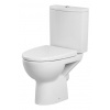 Cersanit PARVA WC MISA STOAJACA, vodorovný odpad, bočný prívod vody 3/6 l + sedátko duroplast, biele keramické K27-002