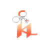 KĽÚČENKA KARL LAGERFELD K/MONOGRAM DEGRADE KEYCHAIN ORANGE