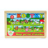 Teddies Kostky kubus Moje první zvířátka dřevo