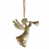 Autronic Anjel kovový s trúbkou - závesný, farba zlatá-antik KLS2005