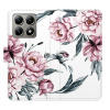 Flip pouzdro iSaprio - Xiaomi 14T - Pink Flowers s kapsičkami na karty (Flipové knížkové pouzdro, obal, kryt iSaprio s přihrádkami na karty a motivem)
