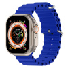 AppleMix Remienok pre Apple Watch Ultra 49 mm / 45 mm / 44 mm / 42 mm - Ocean - Silikón - Zafírovo modrý