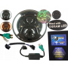 LED lampa s čipmi OSRAM 7 palcový reflektor DRL čierna