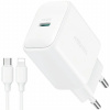 JOYROOM JR-TCF20 rýchlonabíjacia súprava adaptéra s portom USB-C a kábla USB-C na Lightning - 20W - 1 m - biela - možnosť vrátiť tovar ZADARMO do 30tich dní