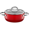 Kastrol 20 cm Passion Colours Red - Silit (Hrnec nízký Passion Red 20 cm - Silit-WMF Group)