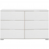 Carryhome KOMODA, biela, 130/83/41 cm - Spálňové sety - 001787046084