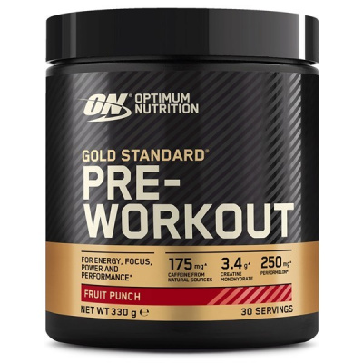 Optimum Nutrition Gold Standard Pre-Workout 330g Modrá malina