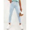 GLAMMOVE dámske džínsové nohavice modré (uy2122) White/Blue L