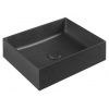 Sapho FORMIGO betónové umývadlo na dosku, 47,5x36,5cm, antracit mat FG116