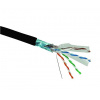 Solarix kabel CAT6 FTP drát 500m cívka PE venkovní, SXKD-6-FTP-PE