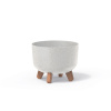 Kvetináč GRACIA ŠTANDARD ECO WOOD 23,5 cm - farba: biela ECO (Prosperplast DGRL240W-S449W)