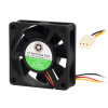 JING DA FAN Ventilátor do PC 60x20mm 12V s guličkovým ložiskom 3-pin
