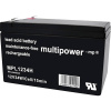 multipower MPL1234H-V0 149200 olovený akumulátor 12 V 8.5 Ah olovený so skleneným rúnom (š x v x h) 65 x 102 x 151 mm plochý konektor 6,35 mm bezúdržbová,; 149200