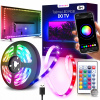 LED PÁSKA 3M RGB USB 5050 Podsvietenie pre TV LEDY Pilot APLIKÁCIA Sada