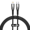 Baseus Glimmer Series Fast Charging Datový Kabel USB-C - Lightning 20W 1m Black