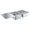 Grohe Drezy - Drez K500 s automatickým odtokom, 1160x500 mm, kefovaná nerezová 31588SD1 GRO 31588SD1