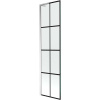 Mexen Next L vaňová zástena 1-krídlová 50 x 150 cm, čierny vzor, chróm - 895-050-000-03-77-01