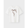 Dievčenské biele tričko s potlačou NAME IT Veľkosť: 9-10 rokov/ 134-140 cm